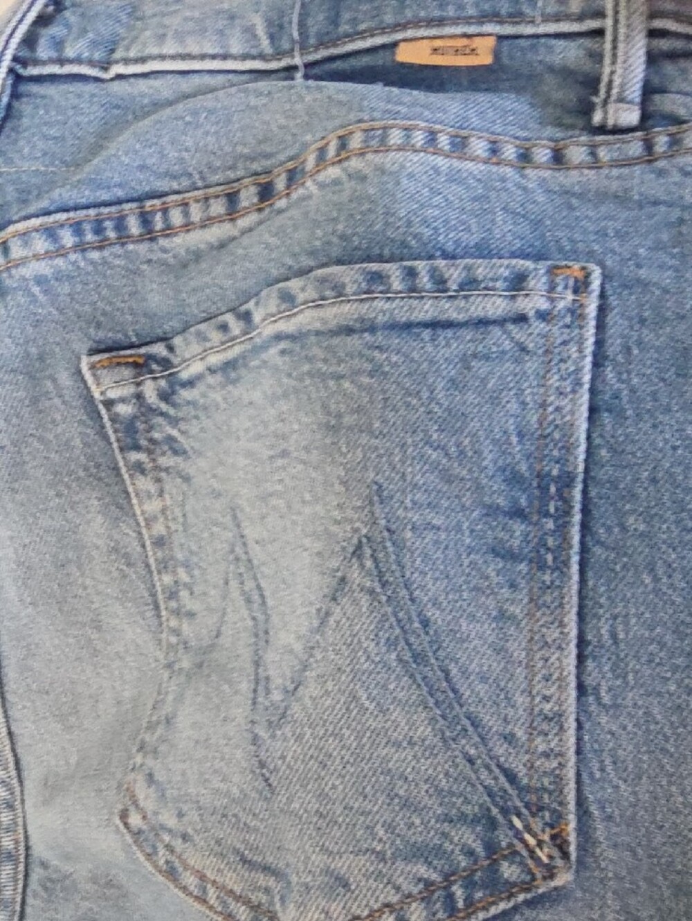 MOTHER Light Blue Flared High-Rise Jeans - Picture 4 of 4